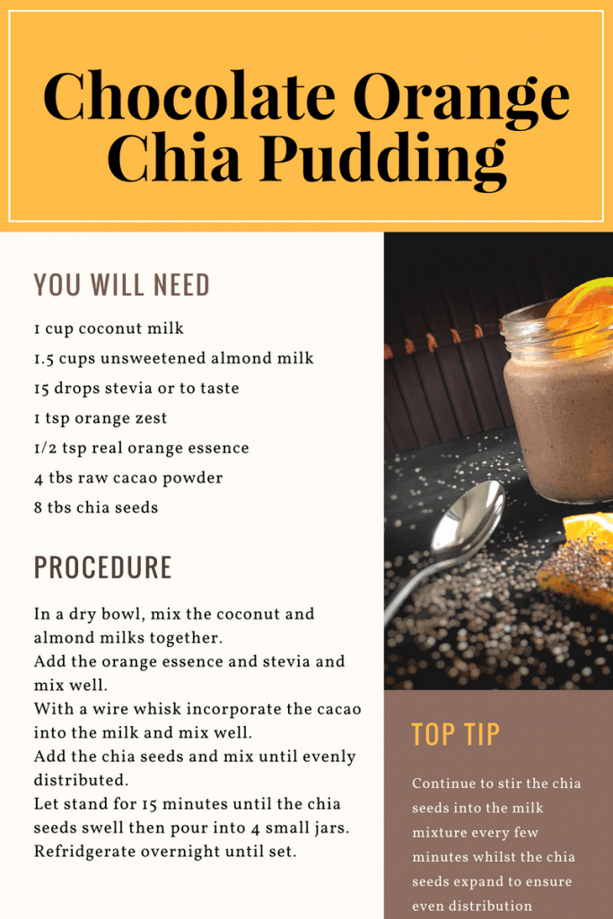 chocolate orange chia pudding