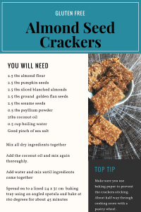 gluten free almond seed crackers