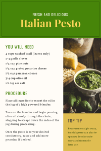 easy homemade pesto sauce recipe