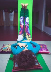 yoga and chronic fatigue legs up the wall pose