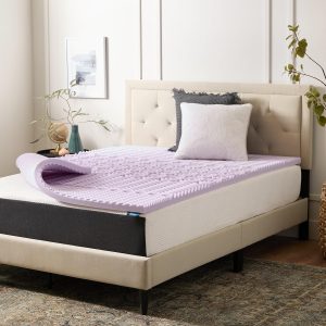 Lucid 2" 5 Zone Memory Foam Mattress Topper