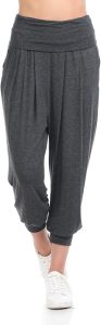 Iconic Luxe Women’s Banded Waist Harem Jogger Pants With Pockets
